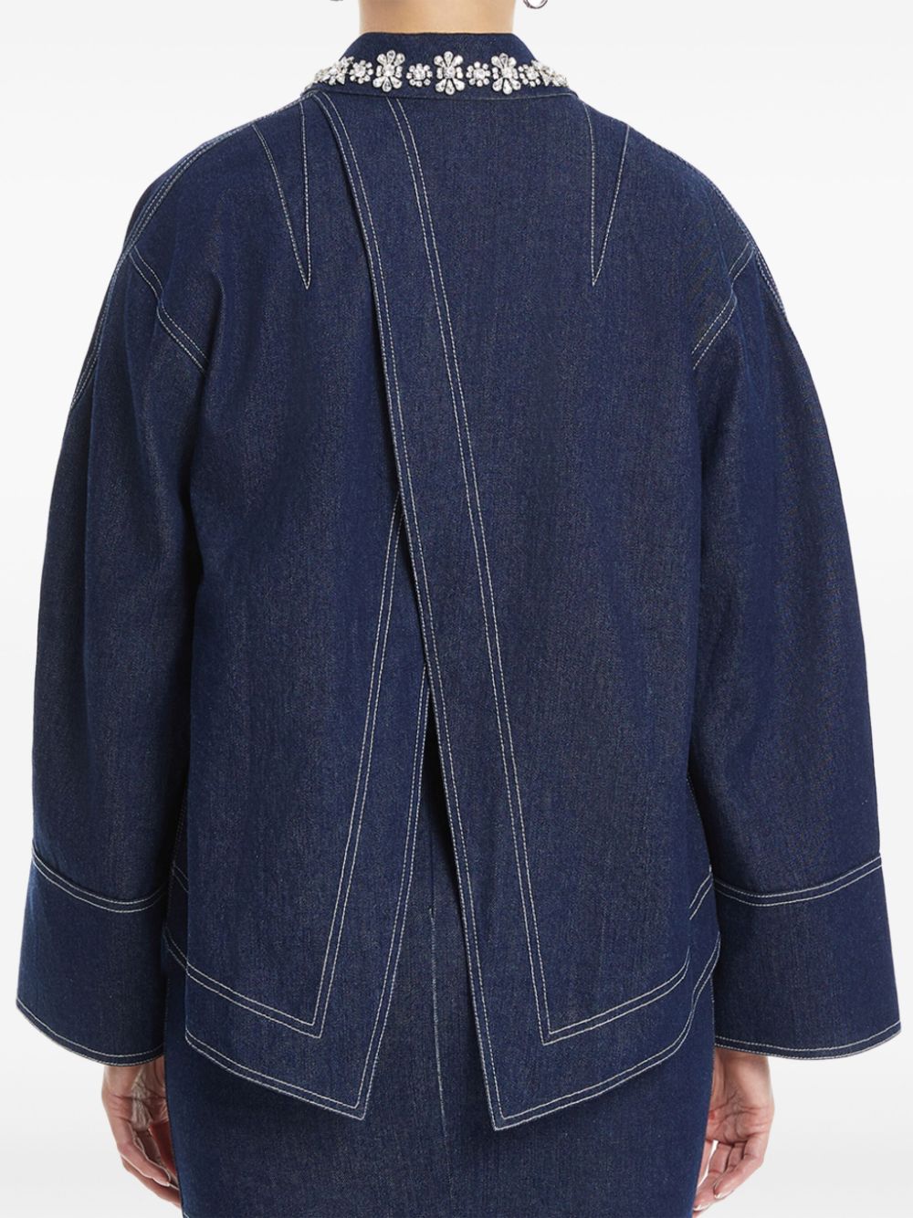 Shop Huishan Zhang Travis Jacket In Blue