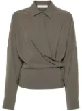 Philosophy Di Lorenzo Serafini wrap-style blouse - Green