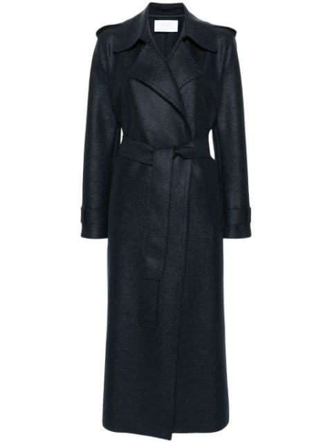 Harris Wharf London wool trench coat