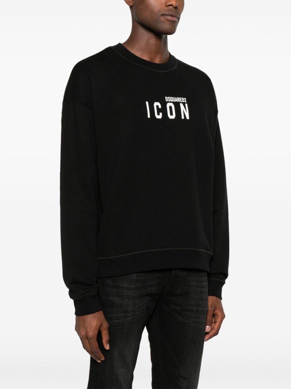 Shop Dsquared2 Icon Sweatshirt In Black