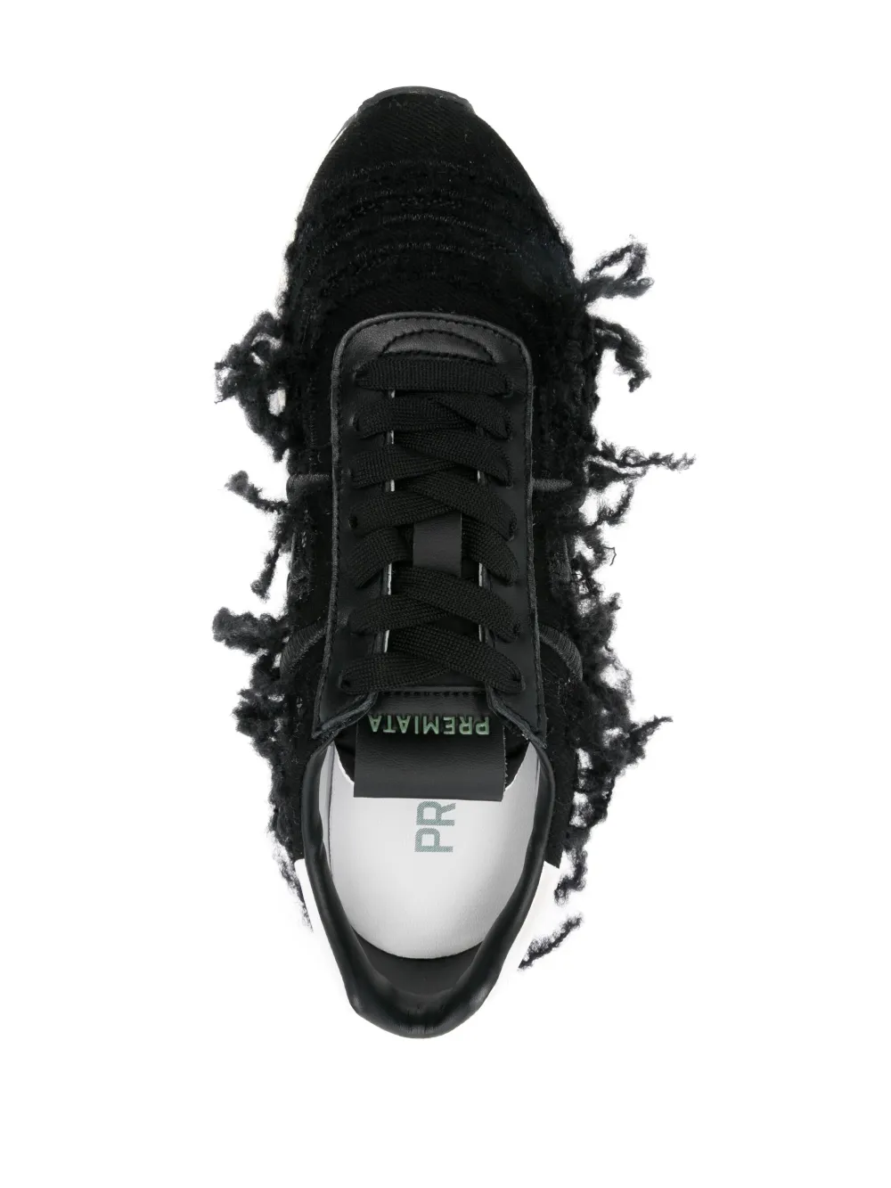 Premiata fringed-detailed sneakers Black