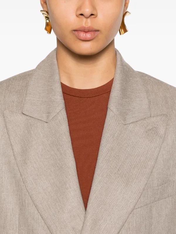 ジャケット THE ANDAMANE 'Pixie' blazer (T163007ATNV115 SANDMELANGE) Pixie oversized blazer THE ANDAMANE Woman Sz. 42 IT