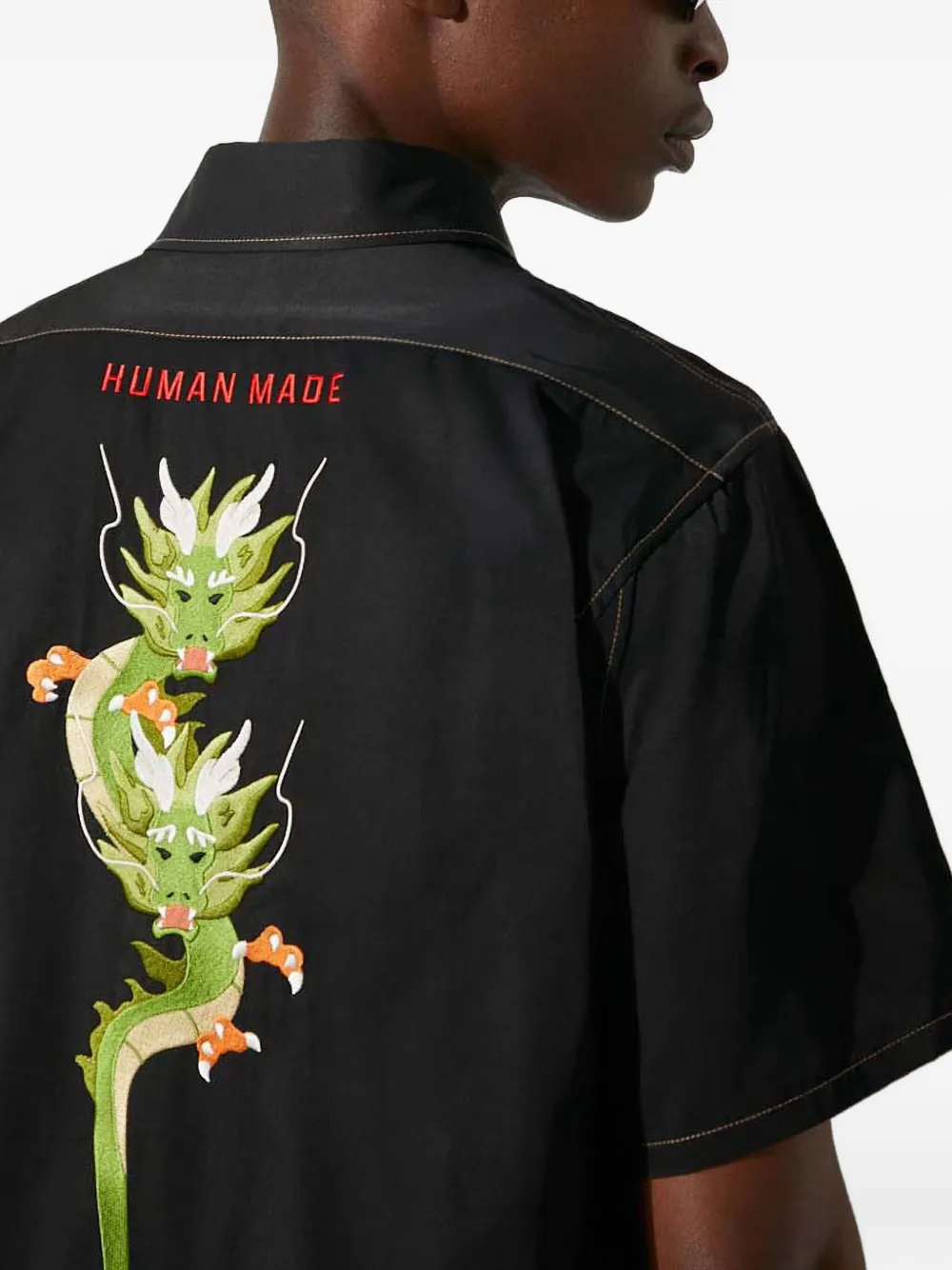 Human Made Overhemd met draak patroon Zwart