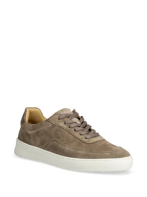 Filling Pieces Leather Sneakers Brown FARFETCH IN