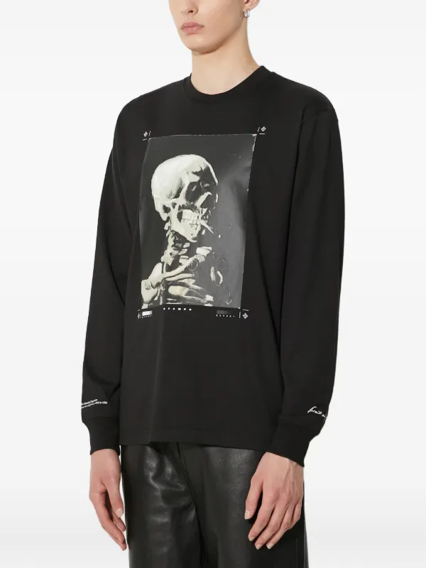 Stampd スカルプリント ロングTシャツ | ブラック | FARFETCH JP