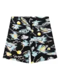 Human Made space-print shorts - Black