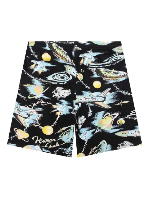 Human Made space-print shorts