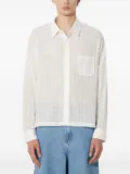 Stampd grid-pattern shirt - White