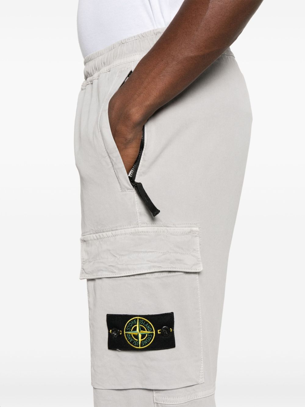 Shop Stone Island Cargo Pants In Grey