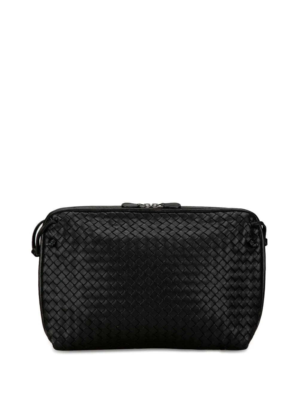 Bottega Veneta Pre-Owned 2010 Large Intrecciato Nodini crossbody bag - Zwart