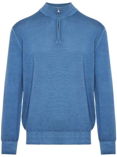 Paul & Shark logo-patch wool jumper