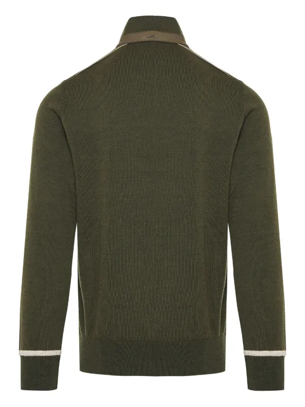 Paul Shark fine knit Jumper Green FARFETCH BN