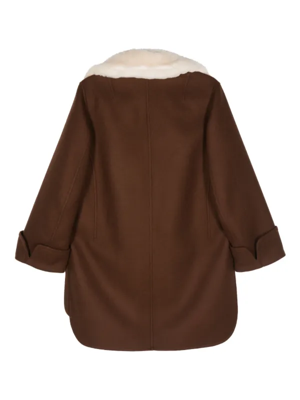 ERMANNO SCERVINO エルマンノシェルヴィーノ　ウールコート Ermanno Scervino ウール コート | ブラウン | FARFETCH JP