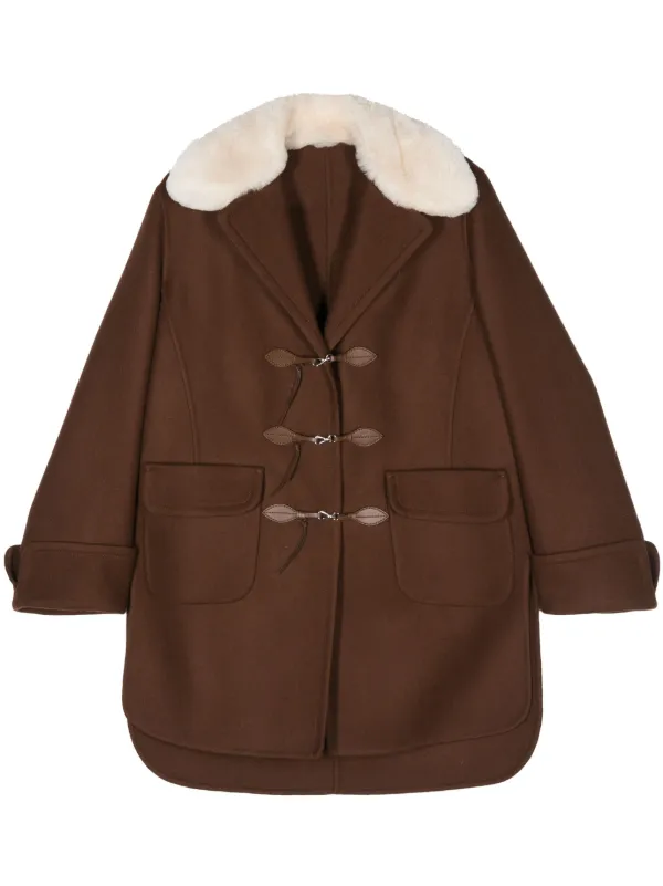 ERMANNO SCERVINO エルマンノシェルヴィーノ　ウールコート Ermanno Scervino ウール コート | ブラウン | FARFETCH JP