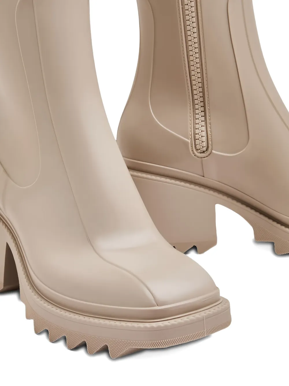 Chloé 70 mm Betty regenlaarzen Beige