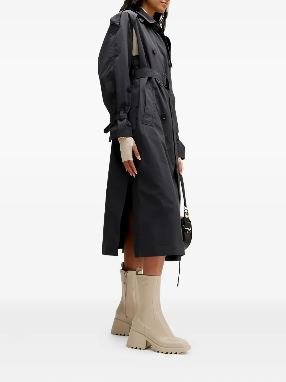 Chloé 70 mm Betty regenlaarzen Beige