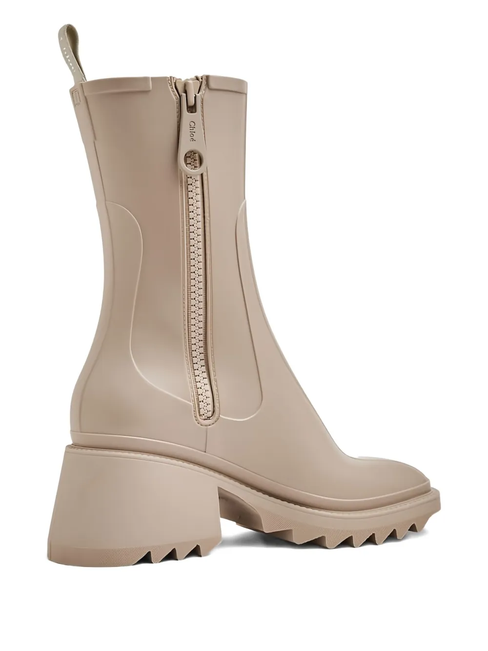 Chloé 70 mm Betty regenlaarzen Beige