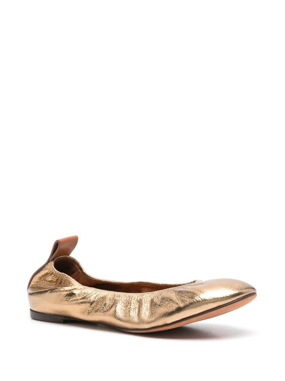 Lanvin Leren ballerina's - Goud