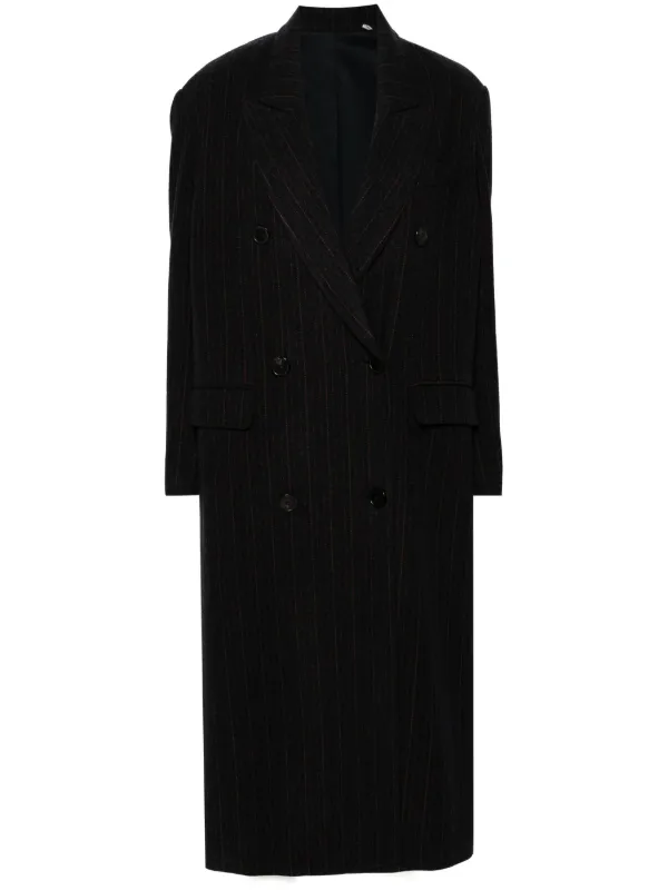 【送料&関税込】Marant Atoile Lexana Coat In Beige Wool Isabel Marant Lexana double-breasted wool-blend coat Ecru