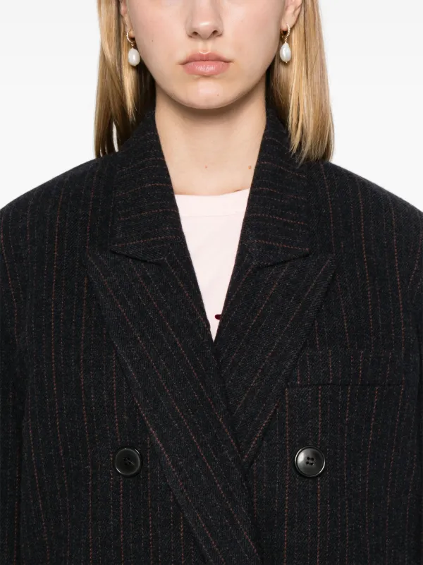 MARANT ÉTOILE Lexana Coat | Blue | FARFETCH