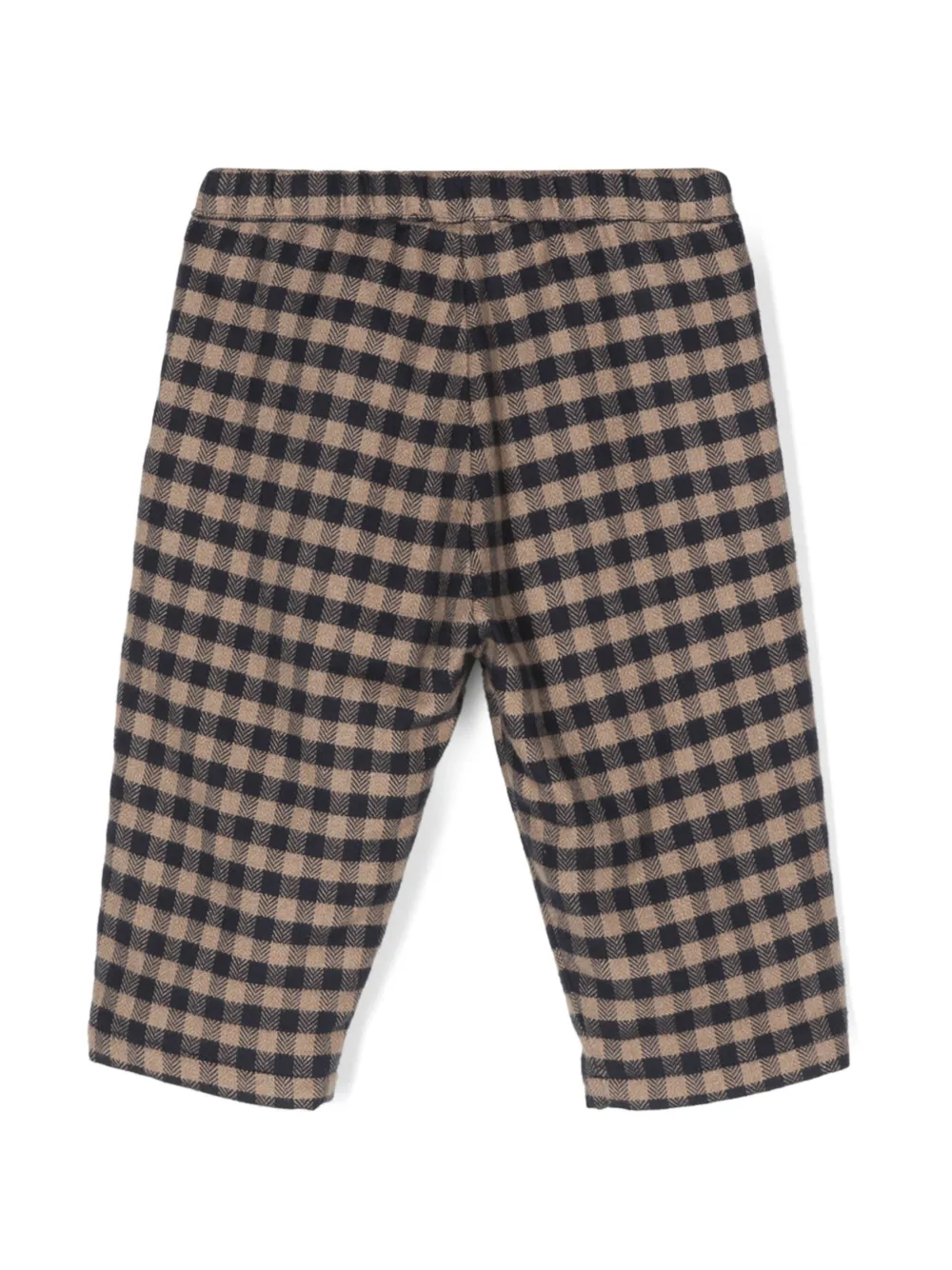 Versace Kids checked flannel trousers - Blauw