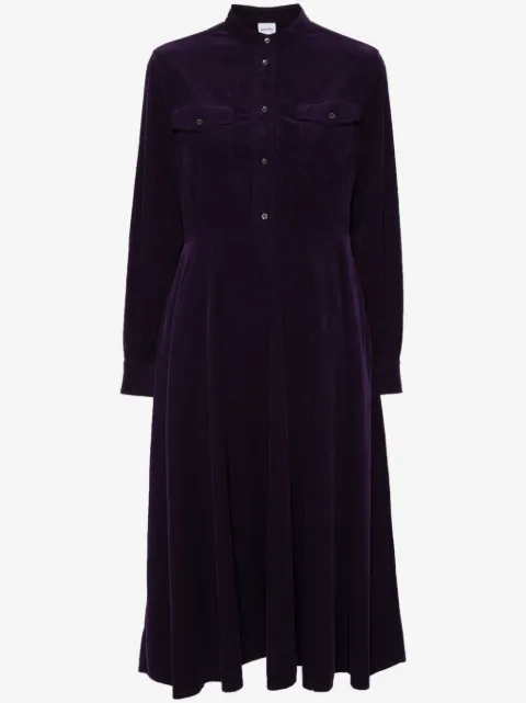 ASPESI Vestido de veludo cotelê