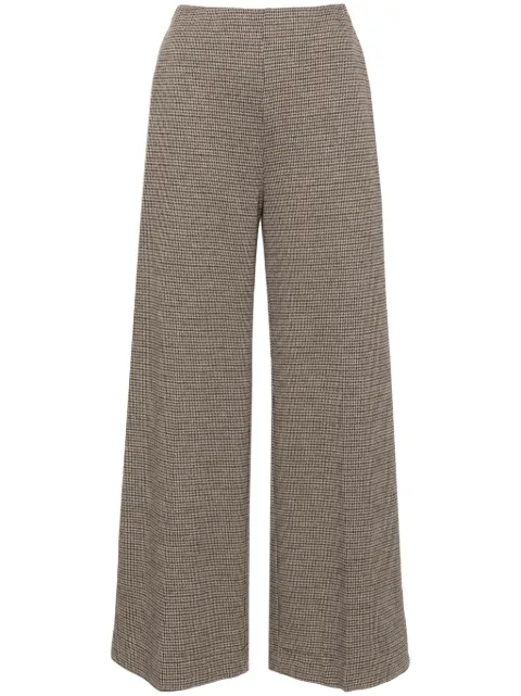 Harris Wharf London Calça flare xadrez