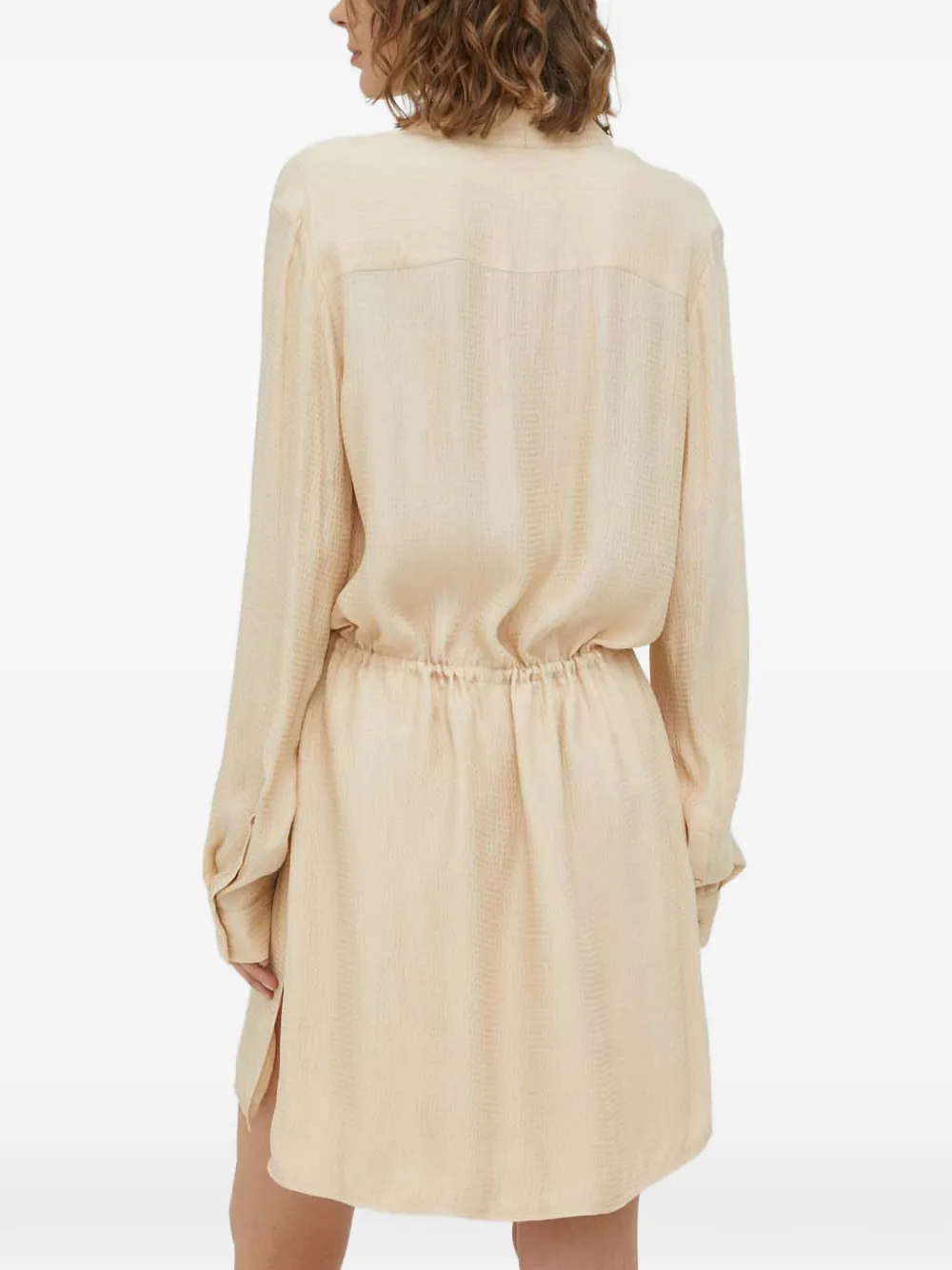 HERSKIND Mini-jurk met trekkoord Beige