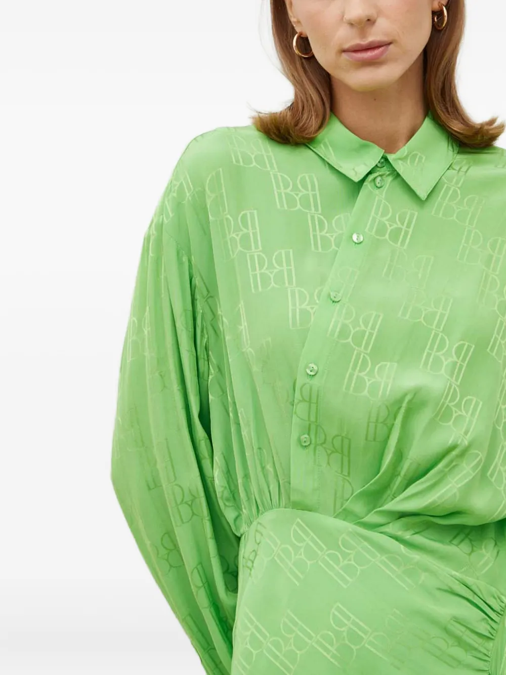 Herskind All-over Pattern Mini Dress In Green