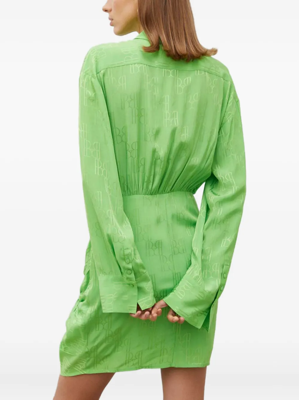 Herskind All-over Pattern Mini Dress In Green