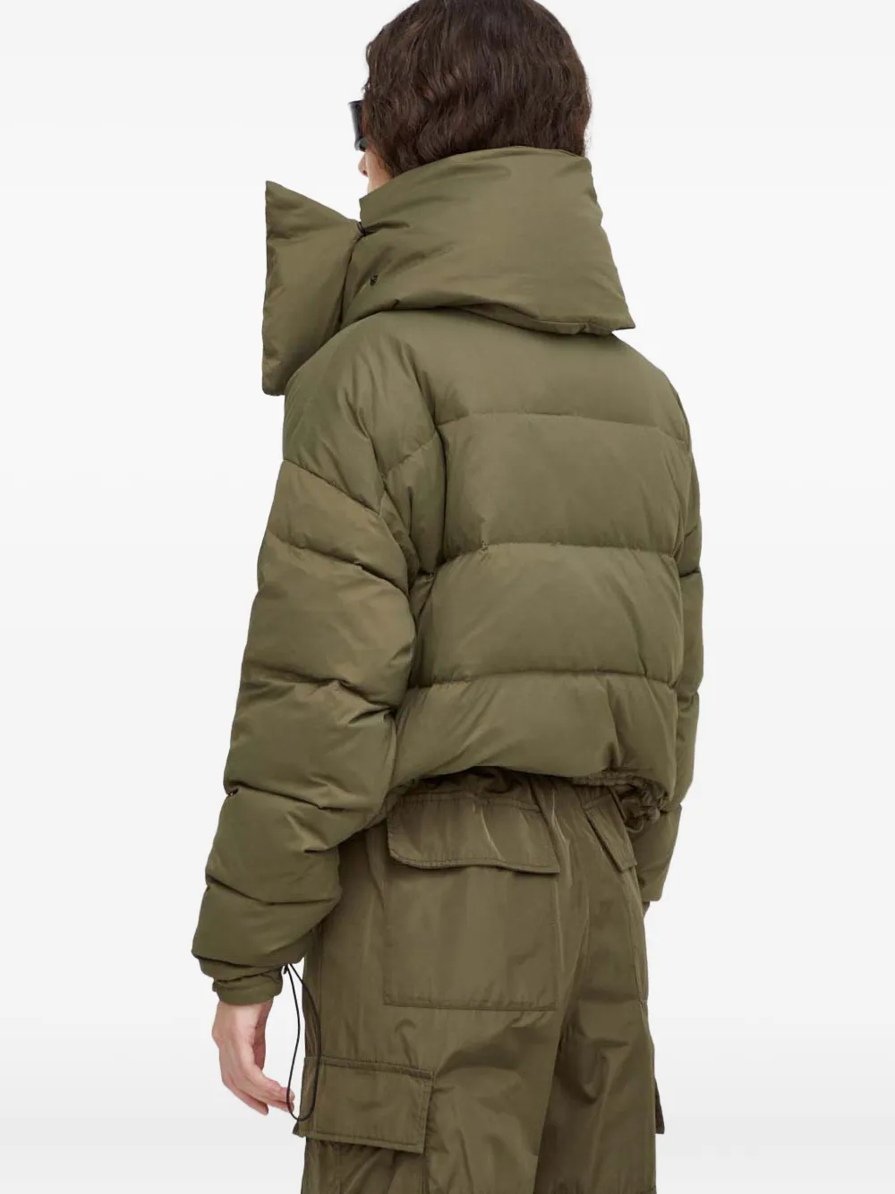 Herskind Funnel-neck Drawstring Jacket In Green