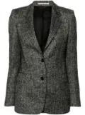 Tagliatore herringbone-pattern blazer - Black
