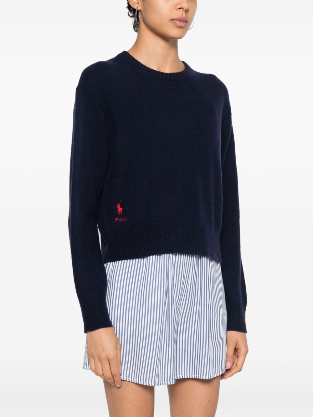 Shop Polo Ralph Lauren Polo Pony-motif Sweater In Blue