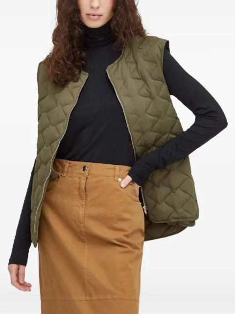 HERSKIND quilted zip-fastening gilet