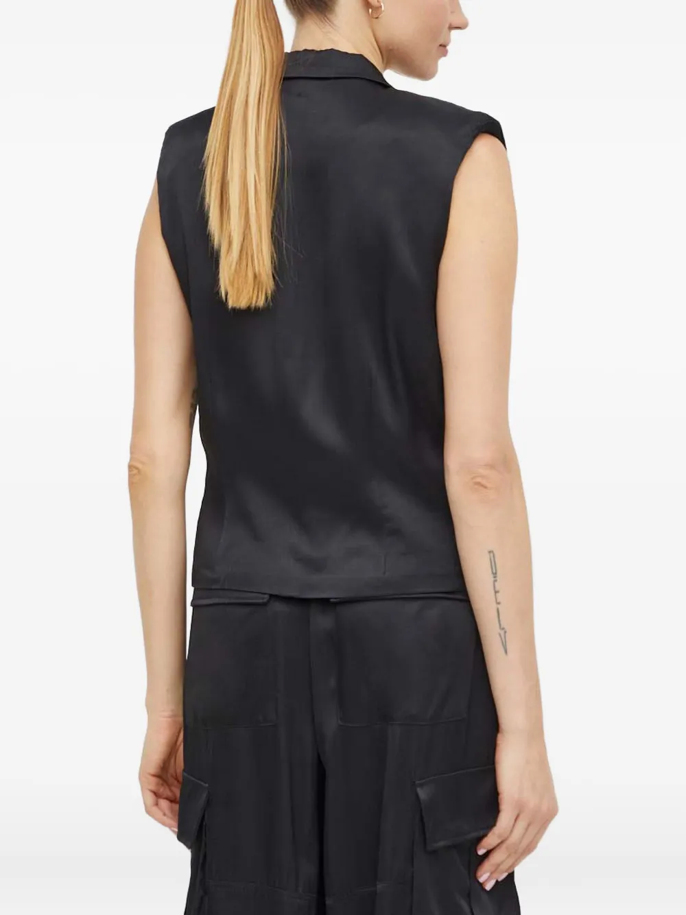 HERSKIND Bodywarmer met knoopsluiting Zwart