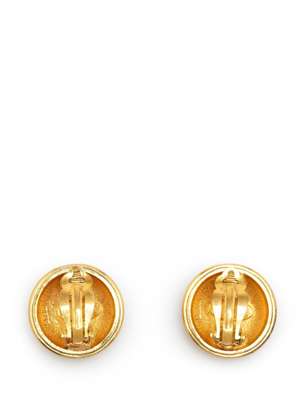 CHANEL Pre-Owned 1970-1980 CC Clip on costume earrings - Goud