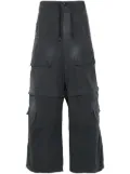 Balenciaga spray-paint ripstop trousers - Blue