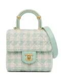 CHANEL Pre-Owned 2021-2023 Quilted Tweed Crush satchel bag - Blue