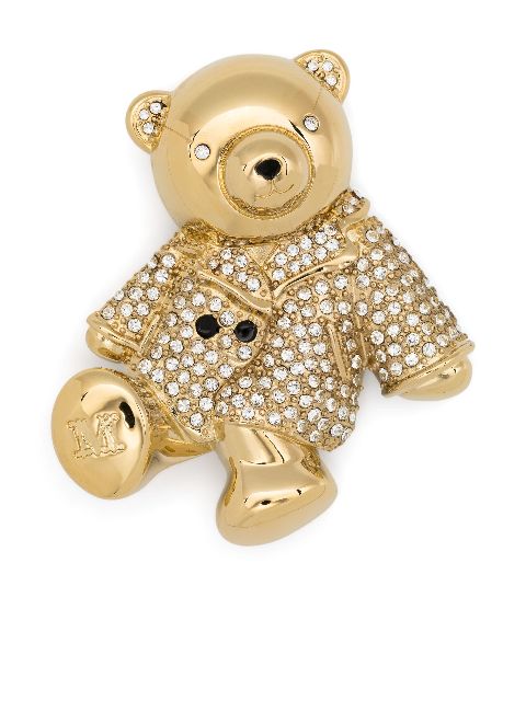 Max Mara teddy bear metal brooch Women