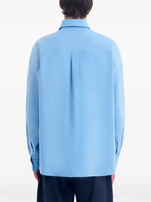 Marni デコラティブステッチ シャツ | ブルー | FARFETCH JP
