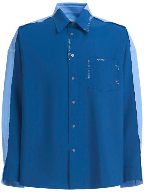 Marni decorative-stitching shirt Men