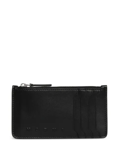 Marni tarjetero con logo en relieve