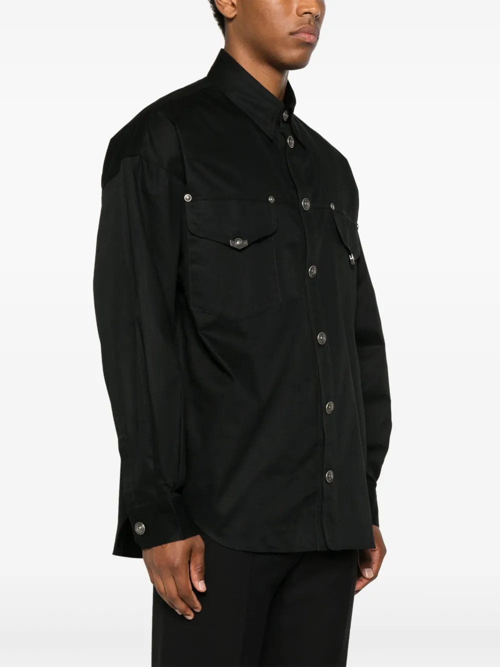 Cheap Versace Jeans Couture pleat-detail shirt Men
