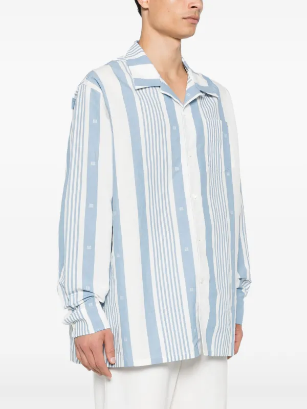 Givenchy 4G ストライプ シャツ | ブルー | FARFETCH JP