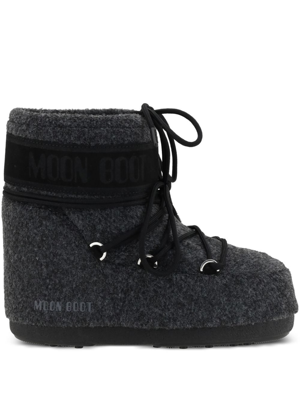 Moon Boot Icon felt boots Black