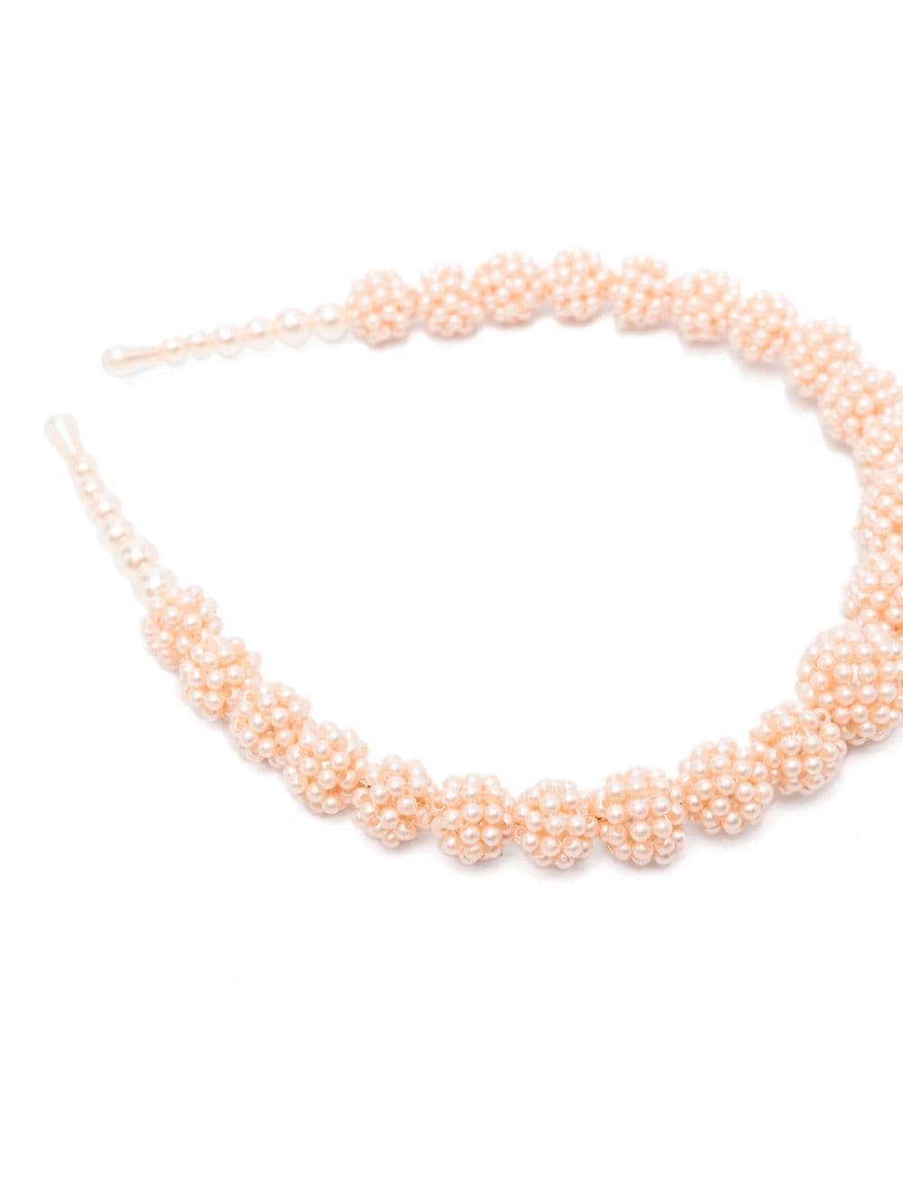 Bonpoint faux-pearl embellished hair band - Roze