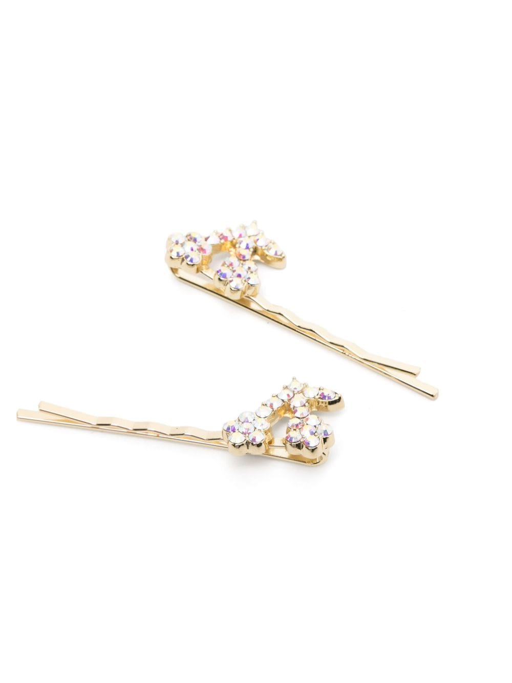 Bonpoint cherry-appliqué hair clips (pack of two) - Goud