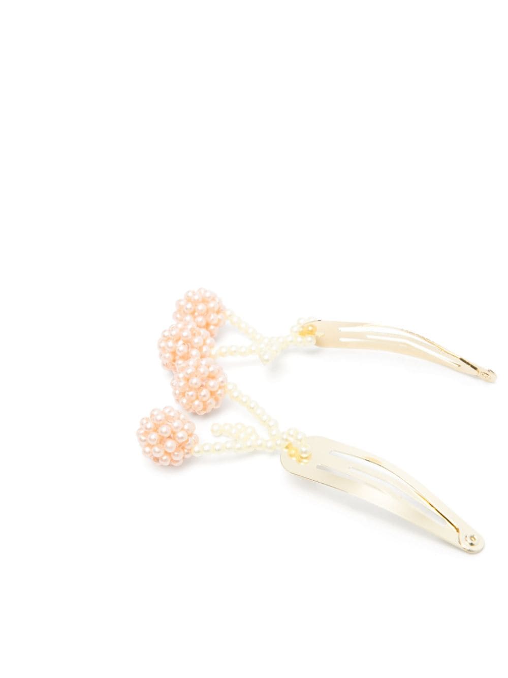 Bonpoint cherry-embellished hair clips (pack of two) - Goud