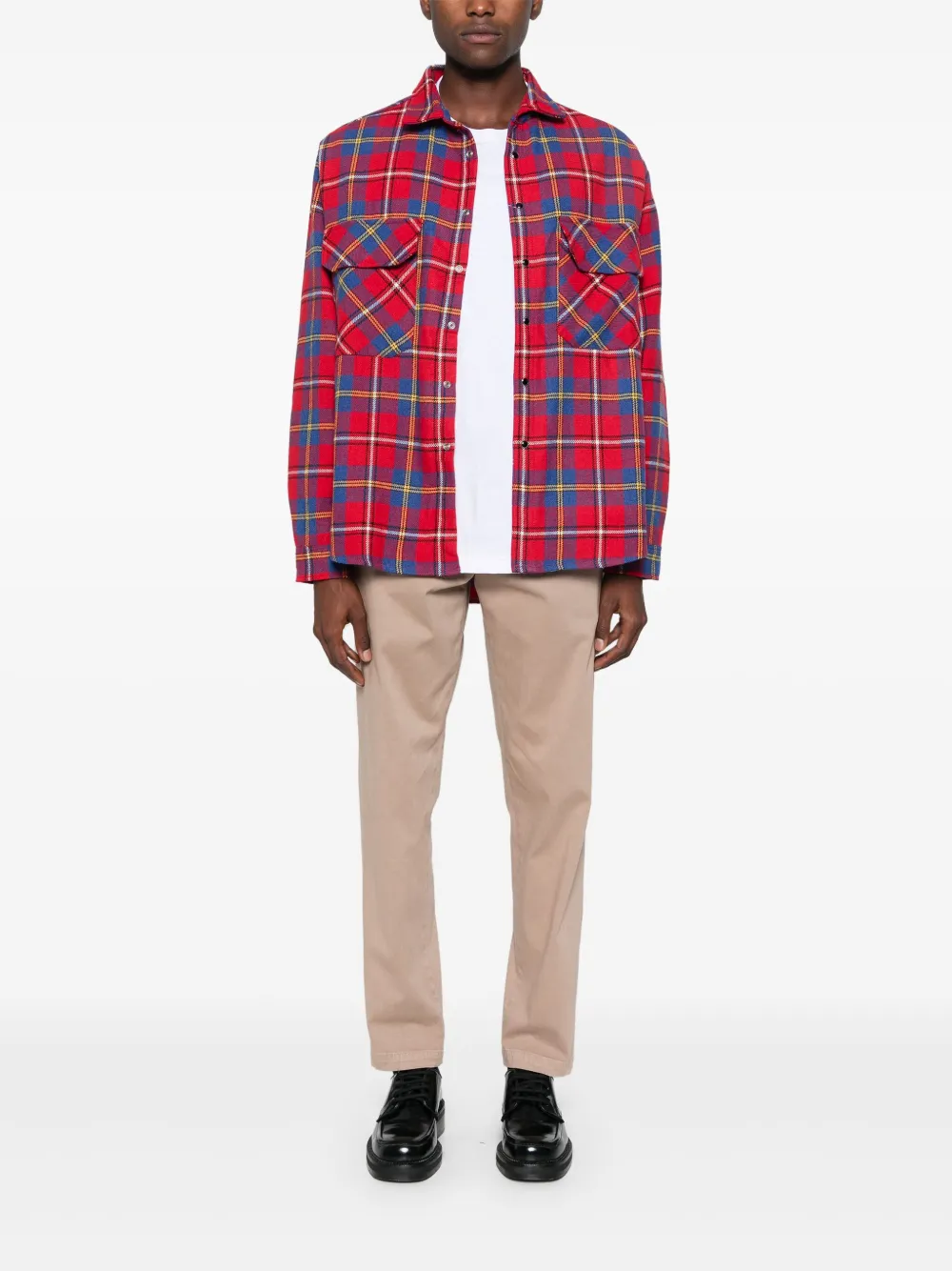 White Sand checked shirt - Rood