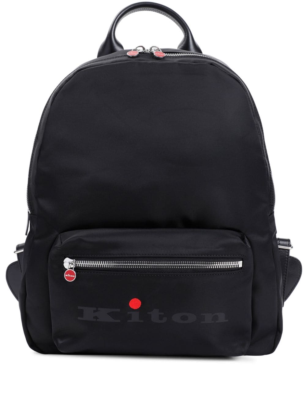 Kiton logo-print backpack - Nero